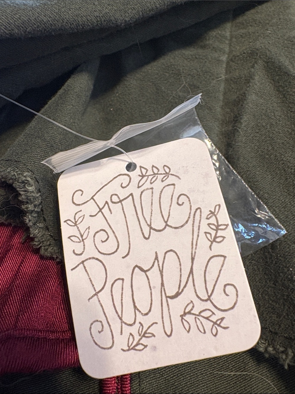 Free People Olive Green Ella Sergeant Jacket - Picture 3 of 12
